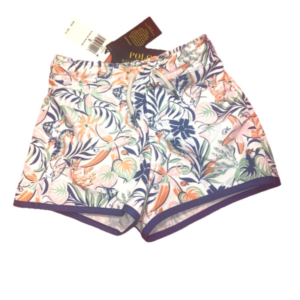 Polo Ralph Lauren Sea Creatures Kids Boys Adjustable Swim Trunks Shorts Size 5